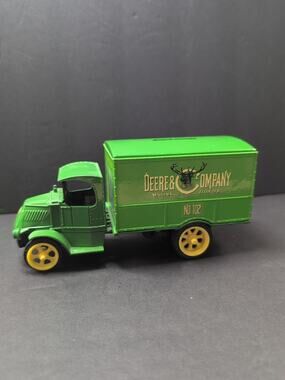 Ertl 1926 Mack Truck Van Coin Bank Die-Cast Metal John Deere